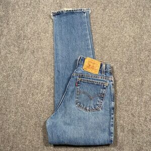 Levi's 550 Jeans Womens Relaxed Fit Tapered Leg Blue Denim Size 6 (26x31)